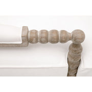 Essentials For Living Rouleau Chaise Lounge~ LiveSmart Peyton-Pearl, Natural Gray Oak