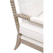 Essentials For Living Rouleau Chaise Lounge~ LiveSmart Peyton-Pearl, Natural Gray Oak