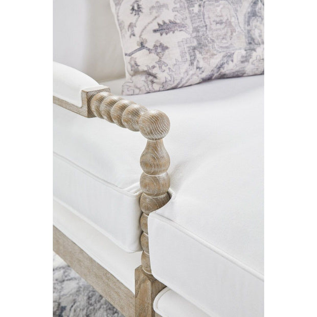 Essentials For Living Rouleau Chaise Lounge~ LiveSmart Peyton-Pearl, Natural Gray Oak