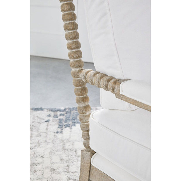 Essentials For Living Rouleau Chaise Lounge~ LiveSmart Peyton-Pearl, Natural Gray Oak