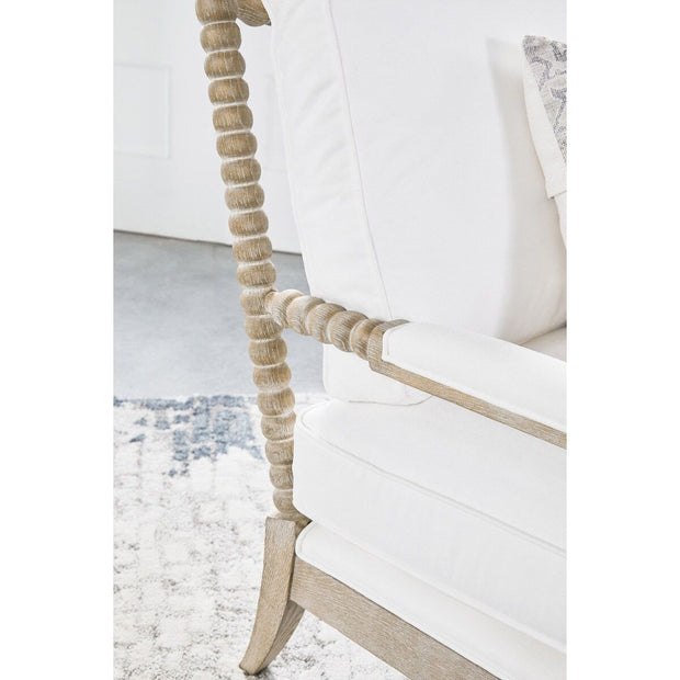 Essentials For Living Rouleau Chaise Lounge~ LiveSmart Peyton-Pearl, Natural Gray Oak
