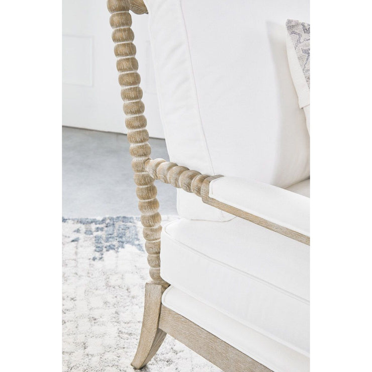 Essentials For Living Rouleau Chaise Lounge~ LiveSmart Peyton-Pearl, Natural Gray Oak