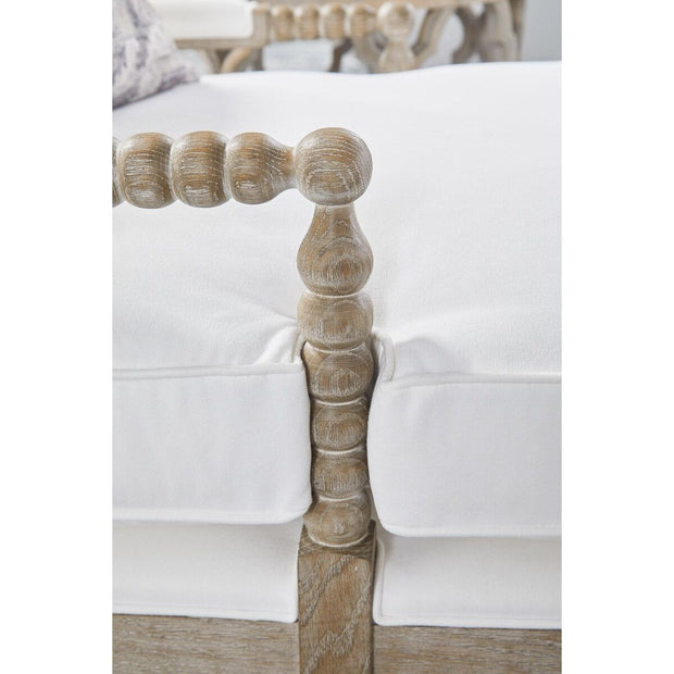 Essentials For Living Rouleau Chaise Lounge~ LiveSmart Peyton-Pearl, Natural Gray Oak