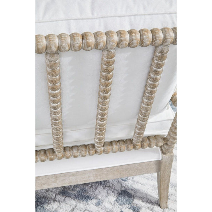 Essentials For Living Rouleau Chaise Lounge~ LiveSmart Peyton-Pearl, Natural Gray Oak