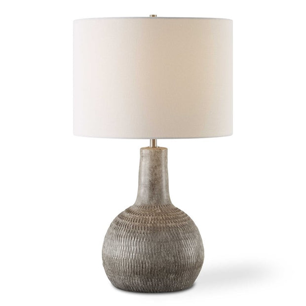 Casa Bella Living Ivory With Black Undertones Ceramic Table Lamp