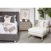 Essentials For Living Rouleau Chaise Lounge~ LiveSmart Peyton-Pearl, Natural Gray Oak