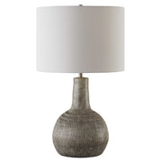 Casa Bella Living Ivory With Black Undertones Ceramic Table Lamp