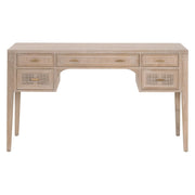 Essentials For Living Cane Desk ~ Smoke Gray Oak, Smoke Gray Cane