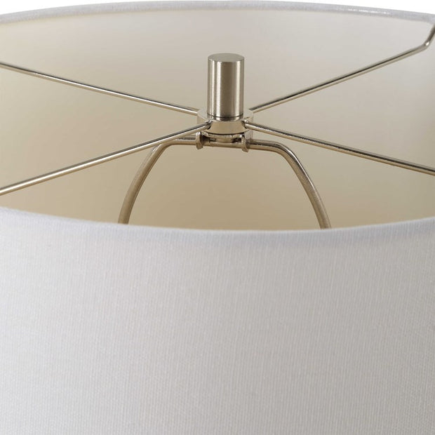 Casa Bella Living Ivory With Black Undertones Ceramic Table Lamp