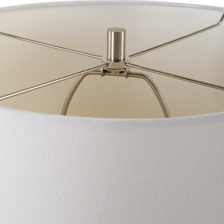 Casa Bella Living Ivory With Black Undertones Ceramic Table Lamp