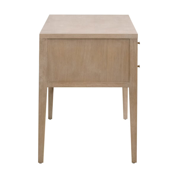 Essentials For Living Cane Desk ~ Smoke Gray Oak, Smoke Gray Cane