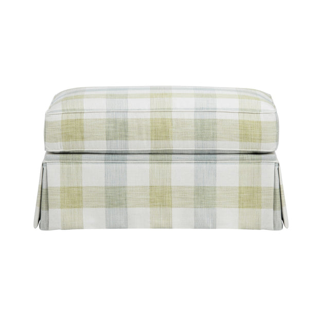 Crestview Collection Sanibel Plaid Ottoman