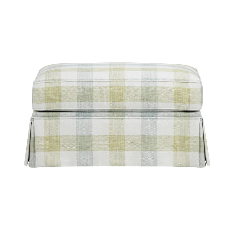 Crestview Collection Sanibel Plaid Ottoman