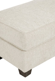 Crestview Collection Stella Cream Ottoman