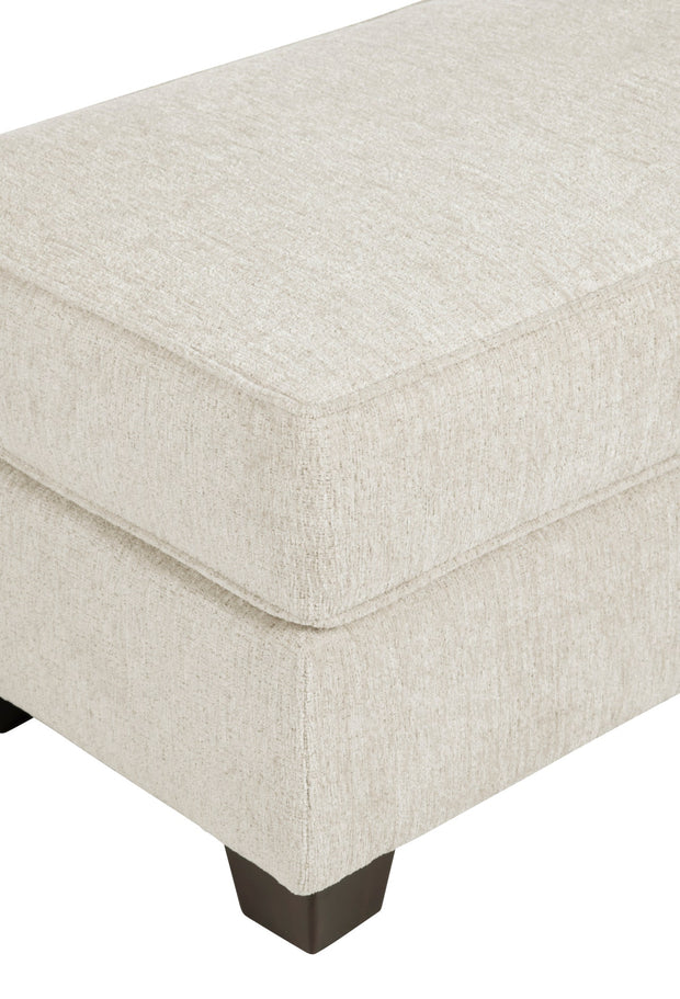 Crestview Collection Stella Cream Ottoman