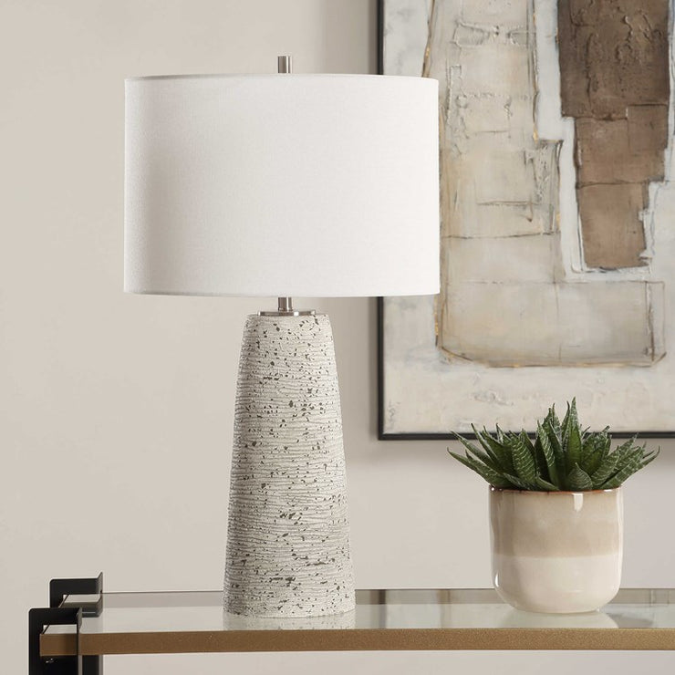 Casa Bella Living Distressed Stone Finish Table Lamp