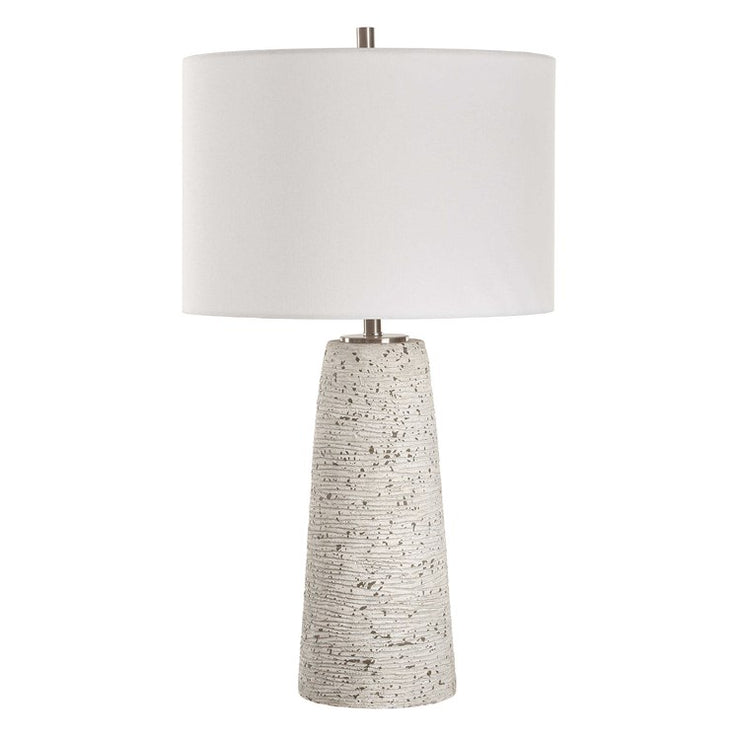Casa Bella Living Distressed Stone Finish Table Lamp
