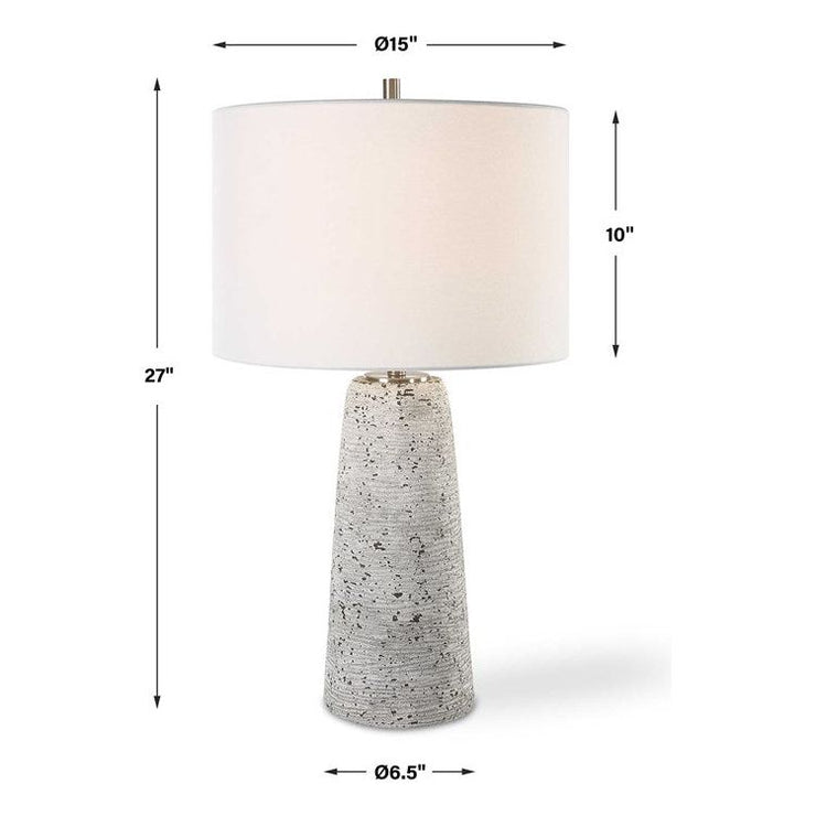 Casa Bella Living Distressed Stone Finish Table Lamp