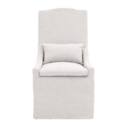 Essentials For Living Adele Outdoor Slipcover Dining Chair ~ Performance Blanca, Gray Teak