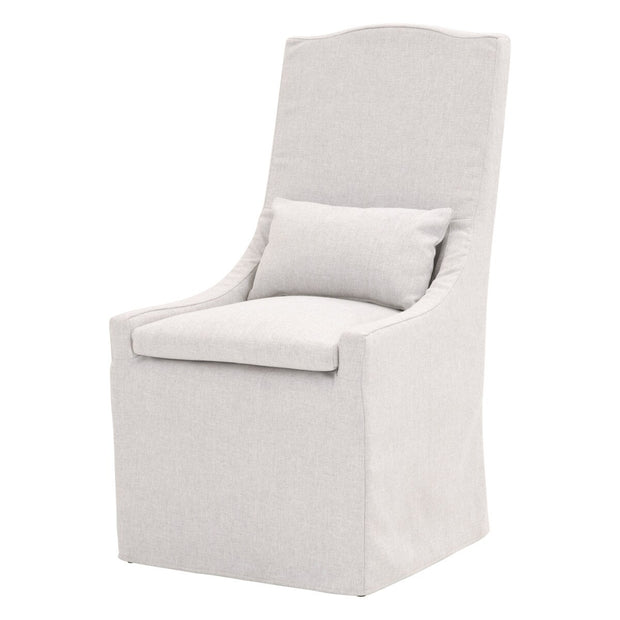 Essentials For Living Adele Outdoor Slipcover Dining Chair ~ Performance Blanca, Gray Teak