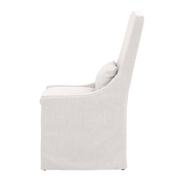 Essentials For Living Adele Outdoor Slipcover Dining Chair ~ Performance Blanca, Gray Teak
