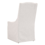 Essentials For Living Adele Outdoor Slipcover Dining Chair ~ Performance Blanca, Gray Teak
