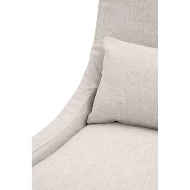 Essentials For Living Adele Outdoor Slipcover Dining Chair ~ Performance Blanca, Gray Teak
