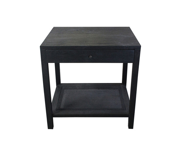 Crestview Collection Barbados Black Cane End Table