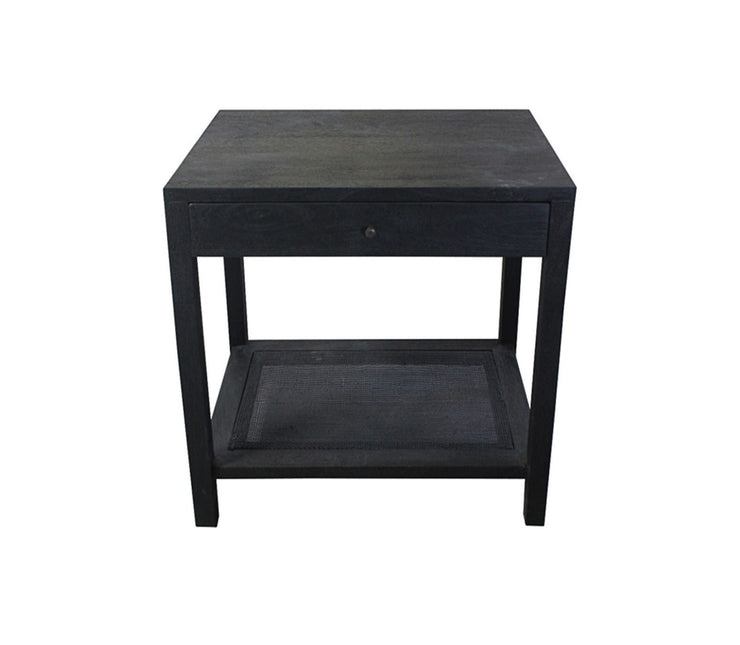 Crestview Collection Barbados Black Cane End Table