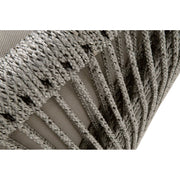 Essentials For Living Loom Outdoor Club Chair ~ Platinum Rope, Performance Smoke Gray, Gray Teak