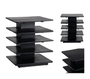 Crestview Collection Hopper Black End Table