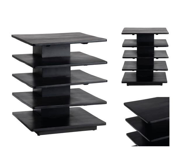 Crestview Collection Hopper Black End Table