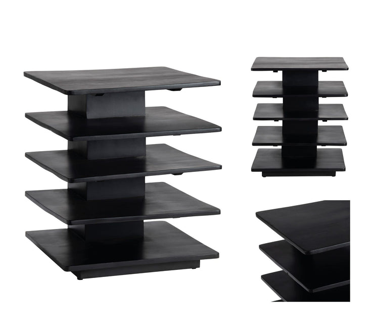 Crestview Collection Hopper Black End Table