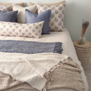 Anaya Home Crinkled Turkish Cotton Oversized Cuddle Blanket ~ Ivory