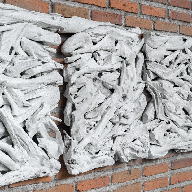 Uttermost Rio Whitewashed Teak Branches Wood Wall Panel