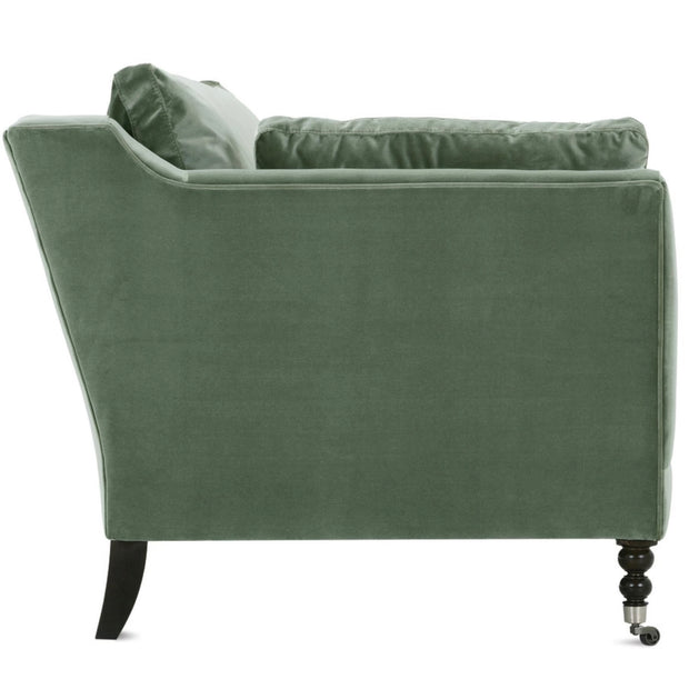 Rowe Furniture Madeline Antiqued Moss Velvet 71” Sofa ~ Express Collection