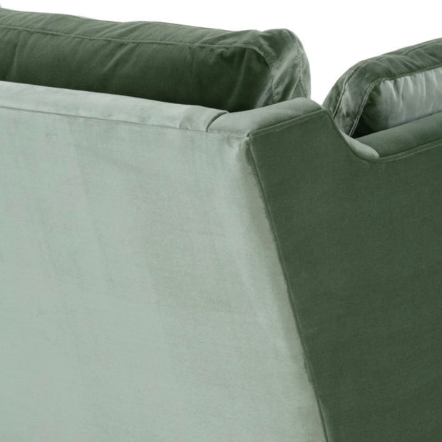 Rowe Furniture Madeline Antiqued Moss Velvet 71” Sofa ~ Express Collection