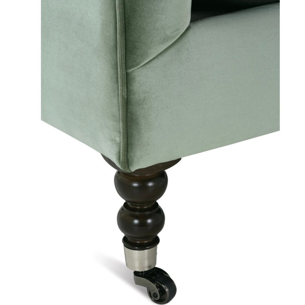 Rowe Furniture Madeline Antiqued Moss Velvet 71” Sofa ~ Express Collection