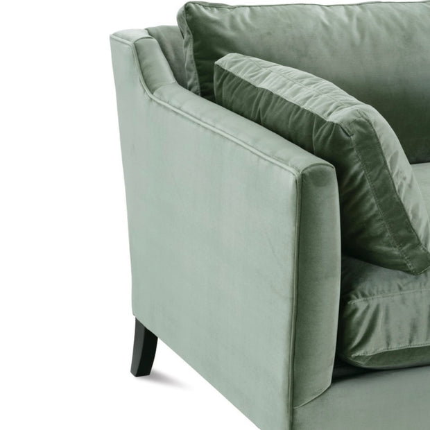 Rowe Furniture Madeline Antiqued Moss Velvet 71” Sofa ~ Express Collection