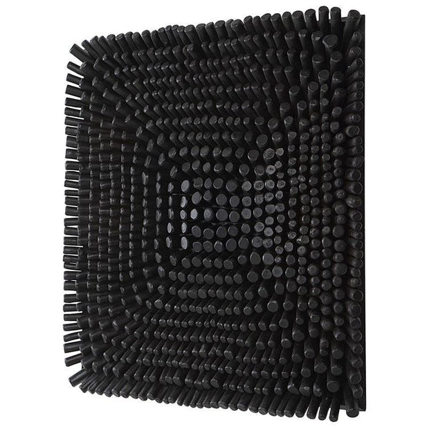 Uttermost Portside Satin Black Beech Wood Wall Panel