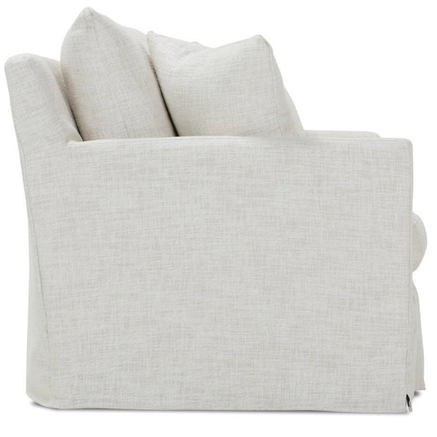 Rowe Furniture Lilah White Linen Slipcovered 89” Sofa ~ Express Collection
