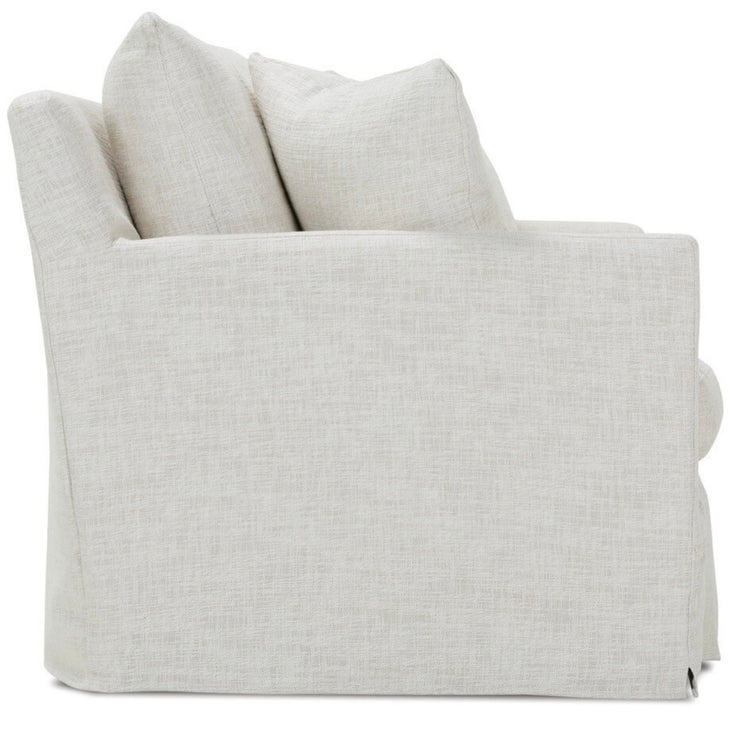 Rowe Furniture Lilah White Linen Slipcovered 89” Sofa ~ Express Collection