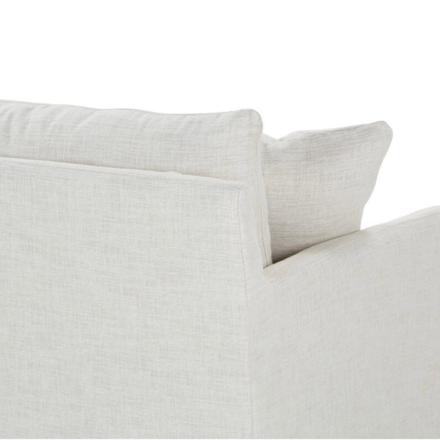 Rowe Furniture Lilah White Linen Slipcovered 89” Sofa ~ Express Collection