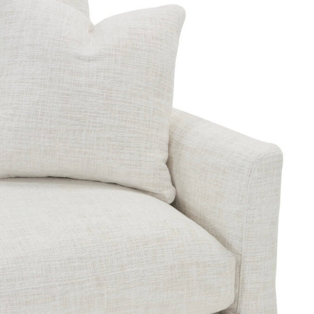 Rowe Furniture Lilah White Linen Slipcovered 89” Sofa ~ Express Collection