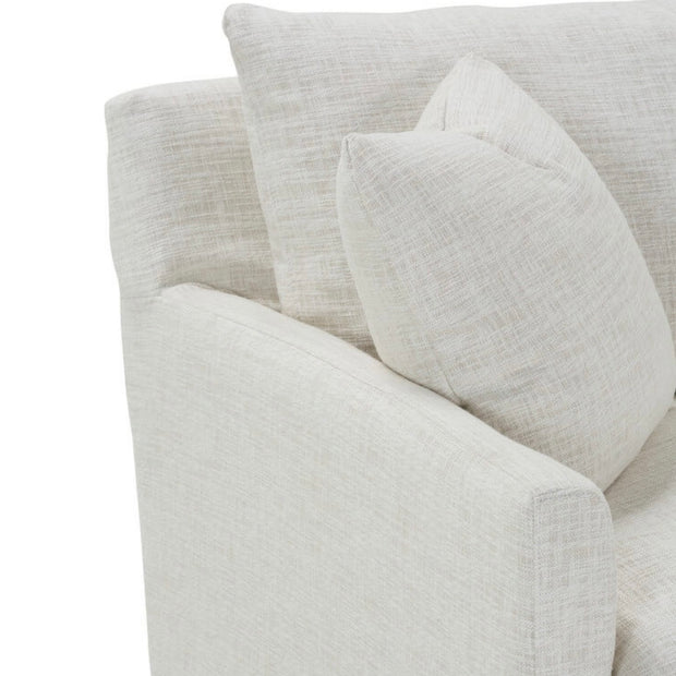 Rowe Furniture Lilah White Linen Slipcovered 89” Sofa ~ Express Collection