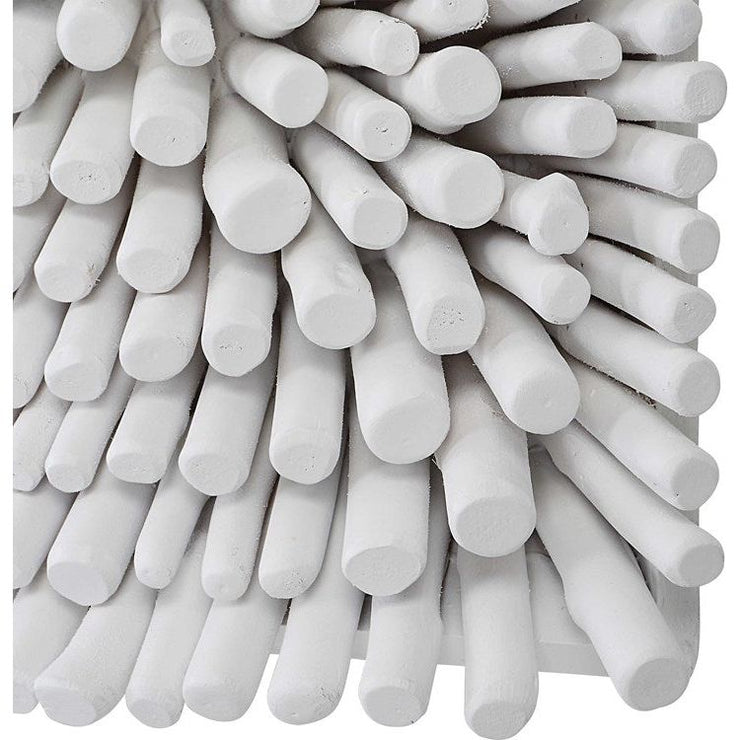 Uttermost Portside Matte White Beech Wood Wall Panel