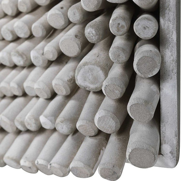 Uttermost Portside Gray Glazed Beech Wood Wall Panel