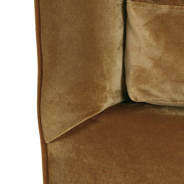 Rowe Furniture Madeline Antiqued Amber Velvet 90” Sofa ~ Express Collection