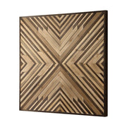 Uttermost Floyd Rustic Modern Dimensional Fir Wood Wall Panel