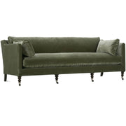 Rowe Furniture Madeline Antiqued Moss Velvet 90” Sofa ~ Express Collection